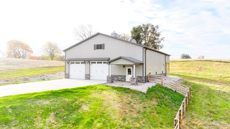Beautiful pole barn in the rolling hills of Horse Cave, KY | Contact Triple J today to get your project started!